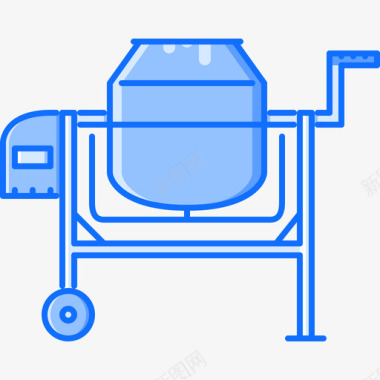 混凝土振动器混凝土搅拌机12号楼蓝色图标图标