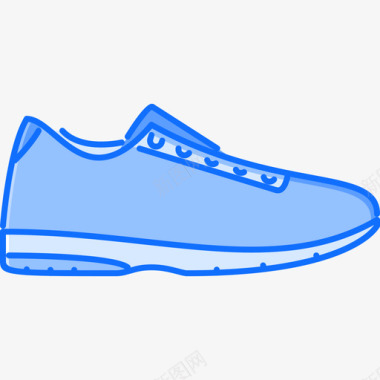 运动鞋衣服48蓝色图标图标