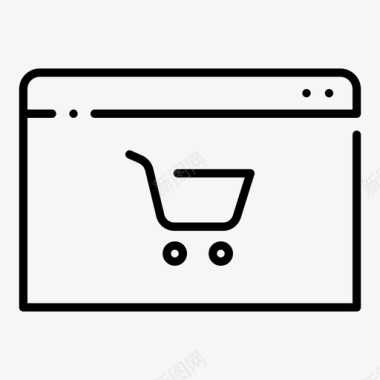 网站商店互联网购物图标图标