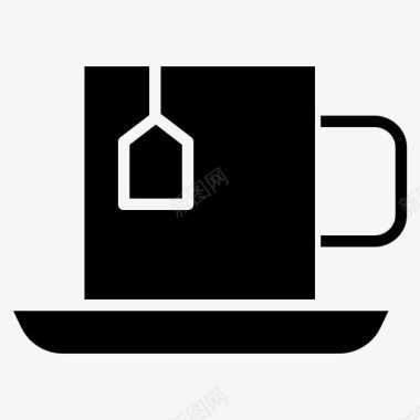 咖啡厅茶杯食物咖啡厅图标图标