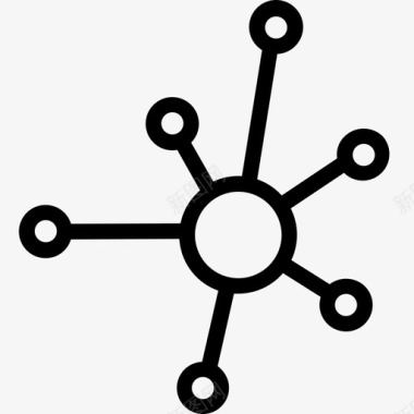 分子ca分子科学60线性图标图标