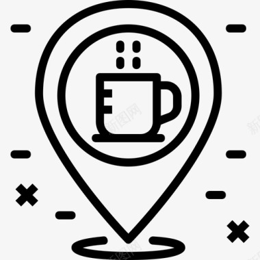 旅游咖啡旅游图标图标
