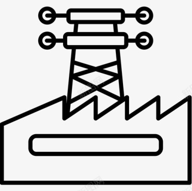铃铛塔22厂直线塔图标图标