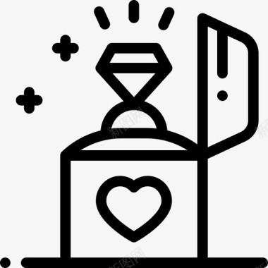结婚迎宾结婚戒指图标图标