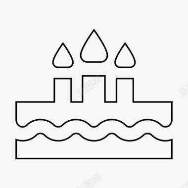 生日蛋糕派对糕点图标图标