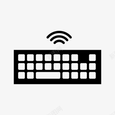 键盘无线蓝牙设备电子图标图标