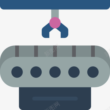 机械臂机械臂工业41扁平图标图标