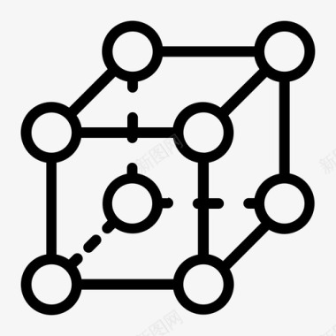 数学标识几何教育数学图标图标