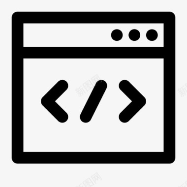 编码编码笔记本电脑编程图标图标