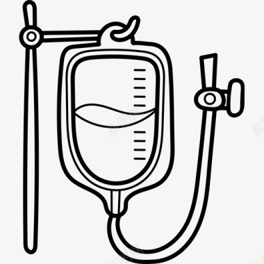 医疗器械免抠输血医疗器械16黑色图标图标
