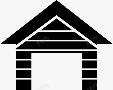 帐篷户外家露台房子图标图标