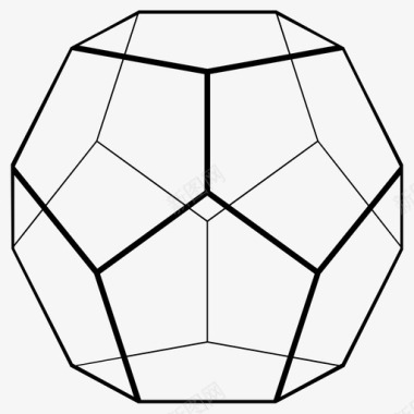 十二面体图形几何体图标图标