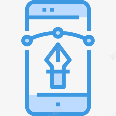 应用程序的智能手机智能手机移动应用程序10蓝色图标图标