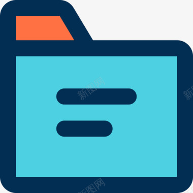邮件标志文件夹电子邮件29线型颜色图标图标