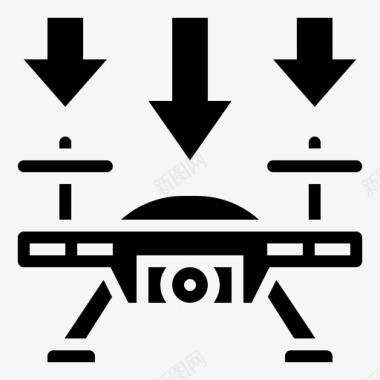 手拿飞机飞下来飞机无人机图标图标