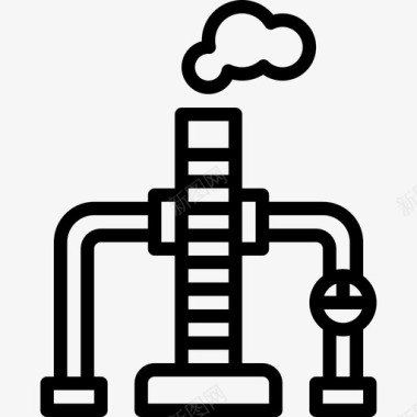 石油工业炼油厂石油工业2线性图标图标