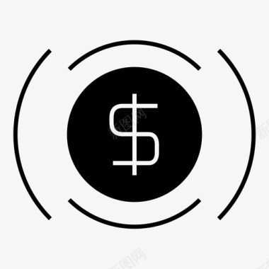 金钱金钱利润目标图标图标