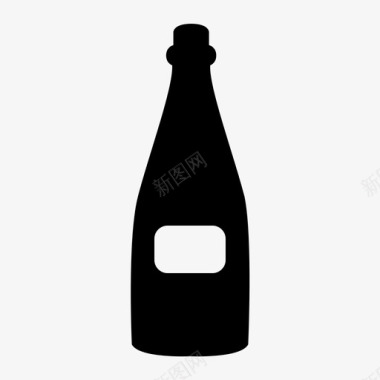 夏日饮料标签瓶子饮料标签图标图标