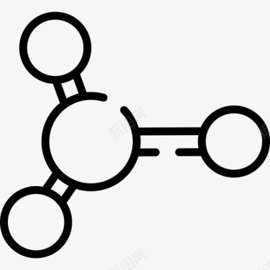 107DPI分子教育107线性图标图标