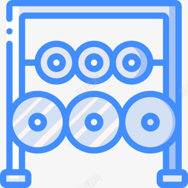健身器材图标重量健身器材14蓝色图标图标