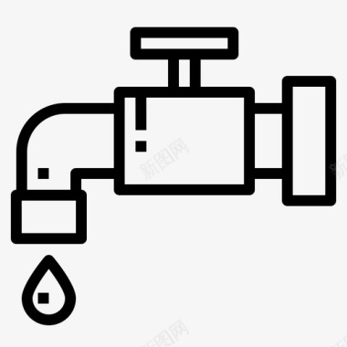 农具和建筑设备水龙头建筑设备图标图标