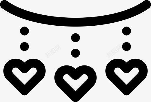 心装饰情人节图标图标
