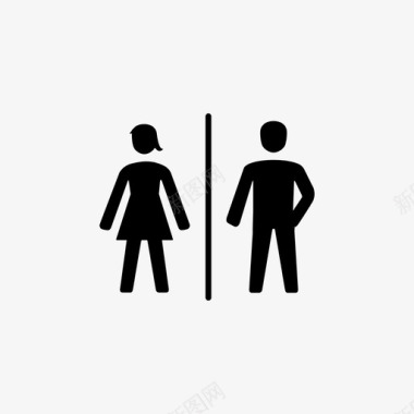厕所女男图标图标
