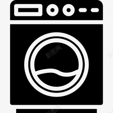 洗衣机电子设备6灌装图标图标