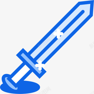 剑游戏55蓝色图标图标