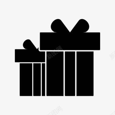 礼物盒子礼品盒图标图标