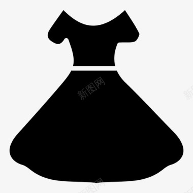服装时装婚纱图标图标
