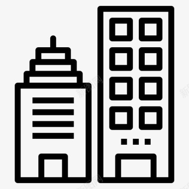 建筑城市建筑工具图标图标