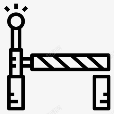 护栏墙护栏安全停车图标图标