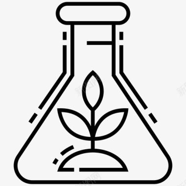 盆草草药瓶芳香疗法生态图标图标