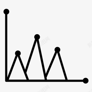 抽象图表图表面积图业务图标图标