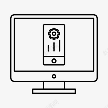移动运营商移动营销液晶显示器编程图标图标