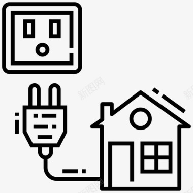 家用电生态住宅节能图标图标