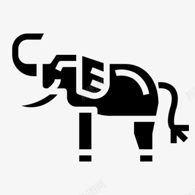 大象动物野生动物图标图标
