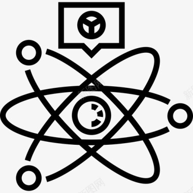 疯狂返冷聚变疯狂科学12线性图标图标