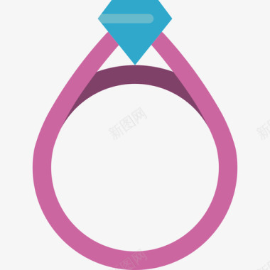 戒指首饰10扁平图标图标