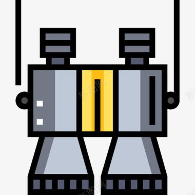 海上探险双筒望远镜探险22直线颜色图标图标