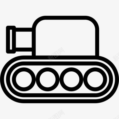 坦克玩具7直线型图标图标