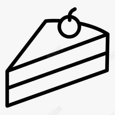 蛋糕生日蛋糕吃图标图标