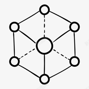 三维图标立方体三维长方体图标图标