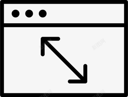 电视数字化浏览器计算机尺寸图标图标