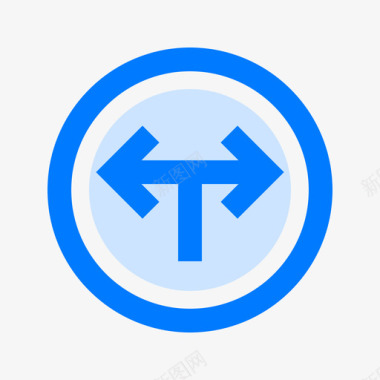 交通信号交通标志12蓝色图标图标