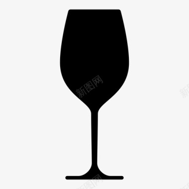 高脚杯酒杯酒类饮料图标图标