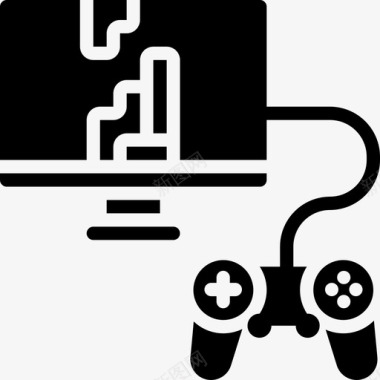 电子游戏游戏开发填充图标图标