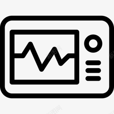 医学海报背景心电图医学129线性图标图标