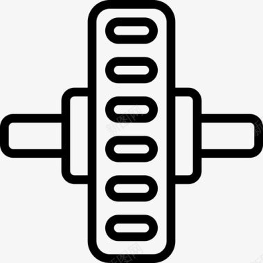 动感单车器材重量健身器材16线性图标图标